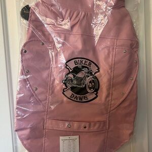 Dog Biker Vest Pink  XXL